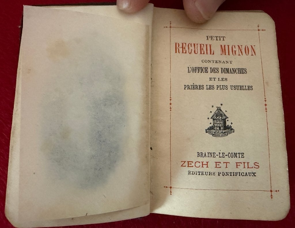 Masboek Petit Recueil Mignon 1909, Ophalen of Verzenden, AUTRES