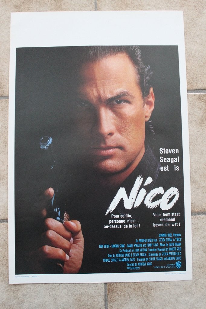 filmaffiche Steven Seagal Above The Law 1988 filmposter, Enlèvement ou Envoi, Rectangulaire vertical, A1 jusqu'à A3, Comme neuf