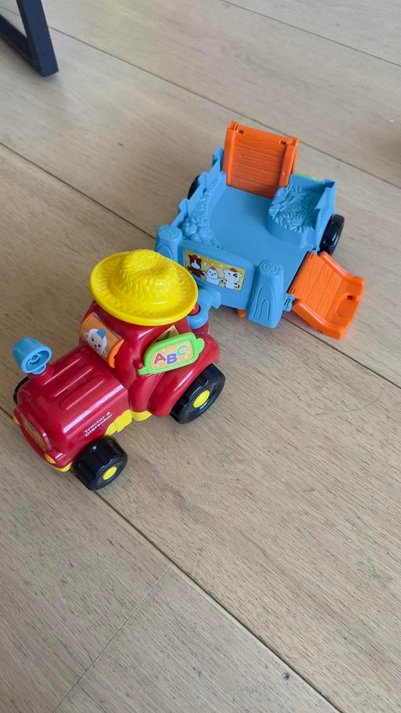 Vtech Zoef Zoef dieren tractor & dierenkar, Ophalen of Verzenden, Zo goed als nieuw
