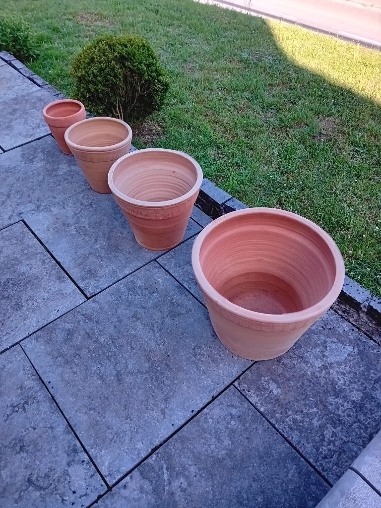 Lot de pots de fleurs, Nieuw, Balkon, Aardewerk, 40 tot 70 cm
