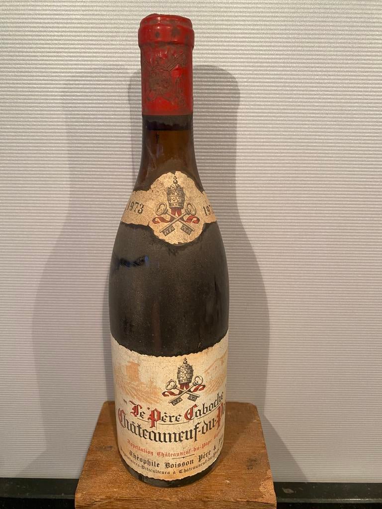 Châteauneuf-du-Pape  "Le Père Caboche" 1973, Frankrijk, Ophalen of Verzenden, Rode wijn, Vol