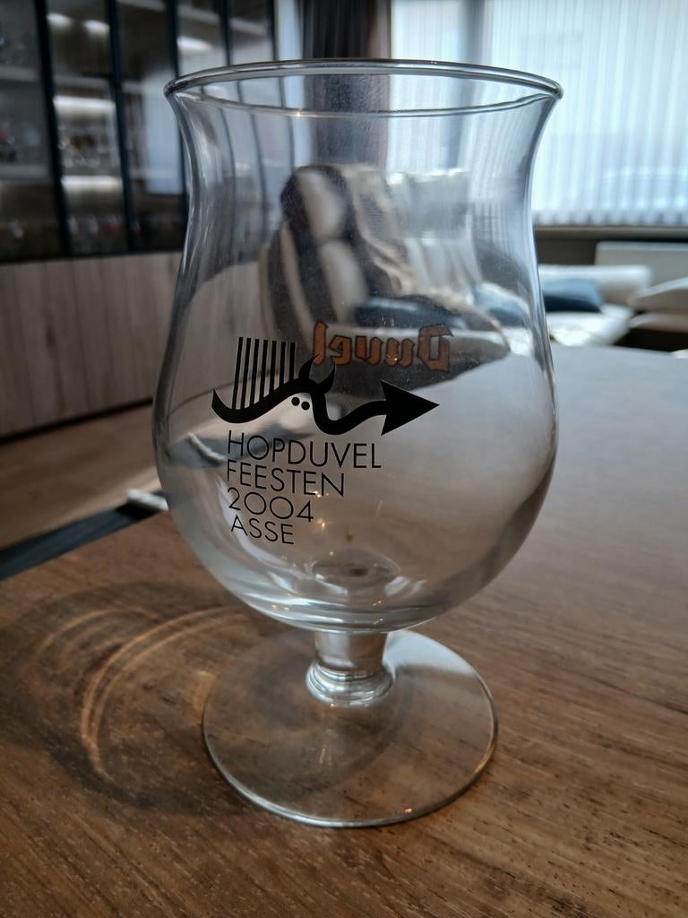 Duvel glas hopduvelfeesten 2004., Ophalen of Verzenden, Nieuw, Glas of Glazen, Duvel
