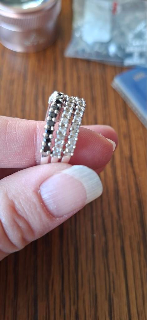 3 losse ringen, zilver, Handtassen en Accessoires, Ringen, Ophalen of Verzenden, Zilver, Zilver