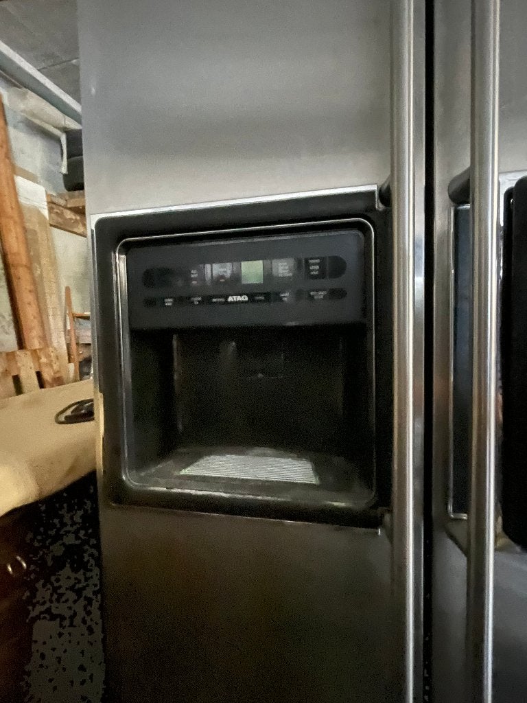 Amerikaanse frigo, Ophalen, Gebruikt, 60 cm of meer, Met aparte vriezer