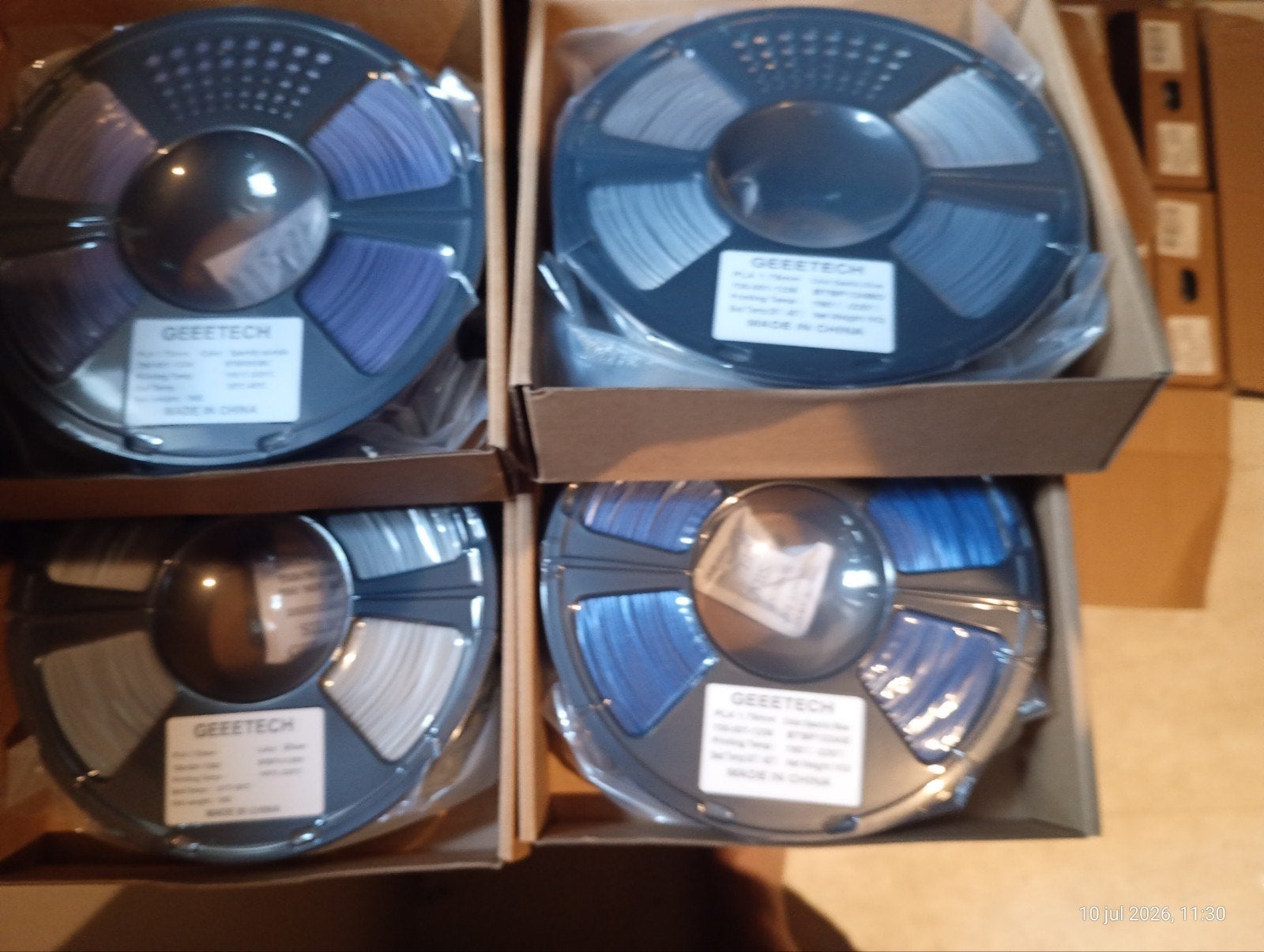 Partij top kwaliteit pla filament 10 kg  + 1 kg gratis, Computers en Software, 3D-printerbenodigheden, Ophalen of Verzenden, Nieuw