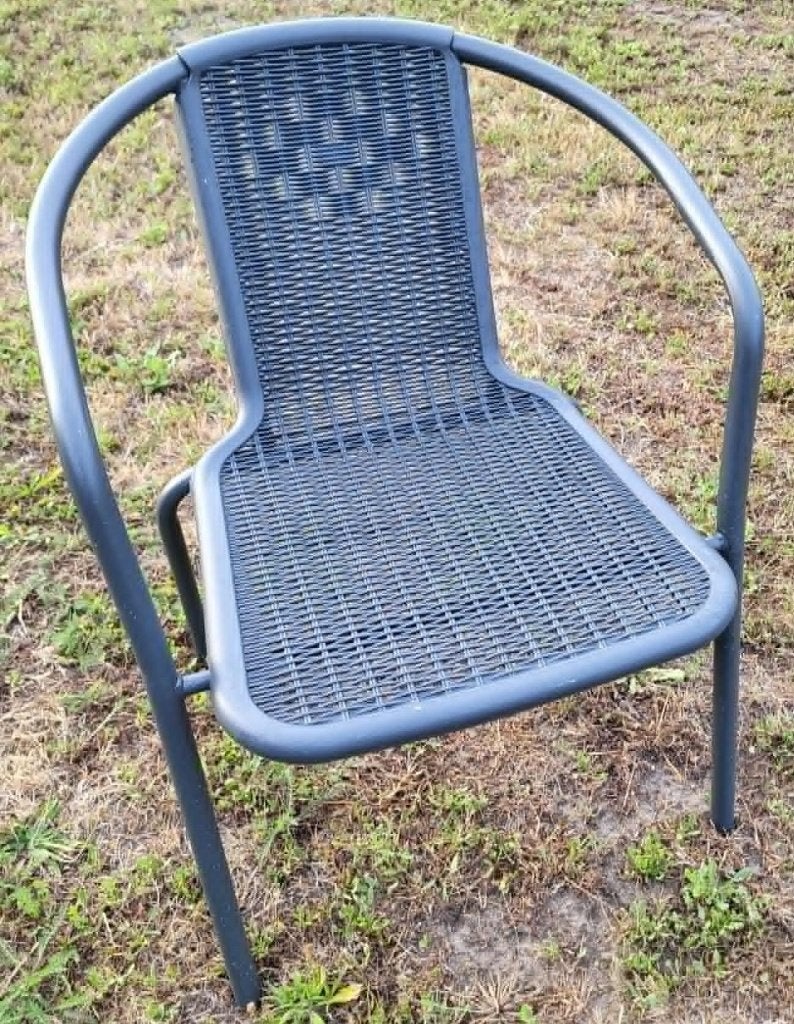 4 tuinstoelen, Tuin en Terras, Tuinstoelen, Ophalen, Zo goed als nieuw, Metaal, Stapelbaar