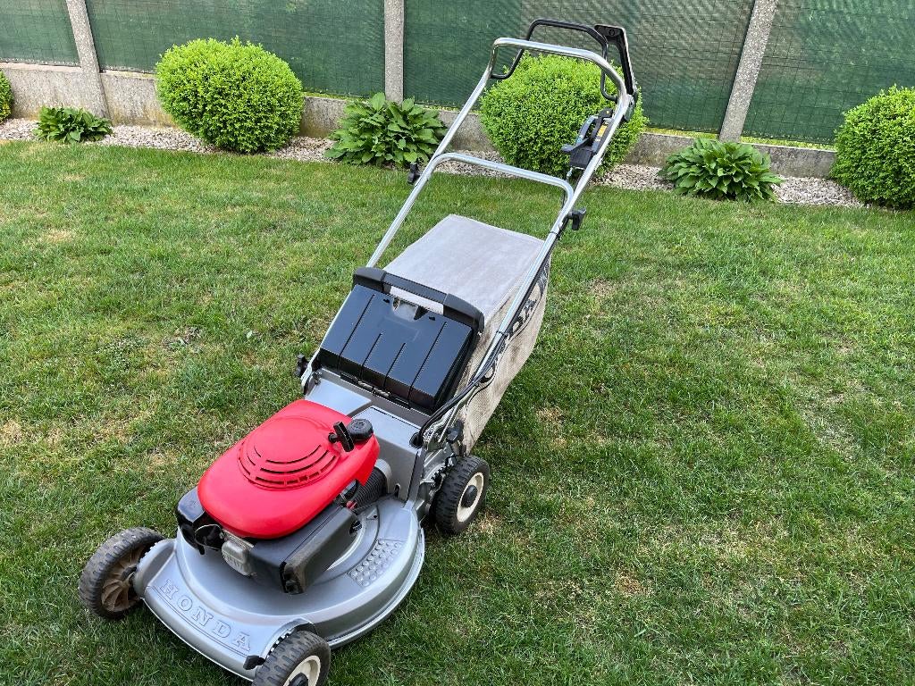 Grasmaaier honda zelftrekker 5.5pk, Ophalen, Cirkelmaaier, Honda, Gebruikt