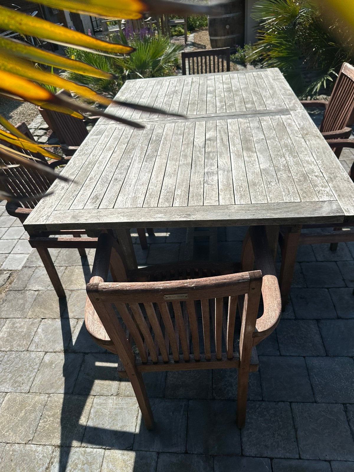 Teaktafels met 10 stoelen, Ophalen, Gebruikt, Meer dan 8 zitplaatsen, Teakhout