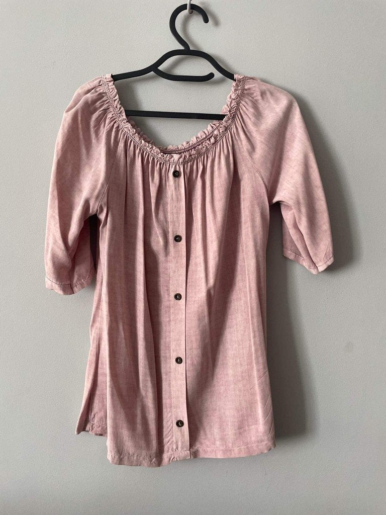 Nieuwe BLOUSE MADE IN ITALY poederroze M, Nieuw, Ophalen of Verzenden, Maat 36 (S), Made in italy