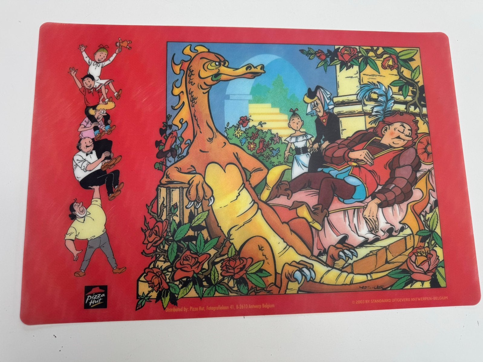 Suske en Wiske - placemat - Pizza hut : item 1, Ophalen, Suske en Wiske, Zo goed als nieuw, Gebruiksvoorwerp