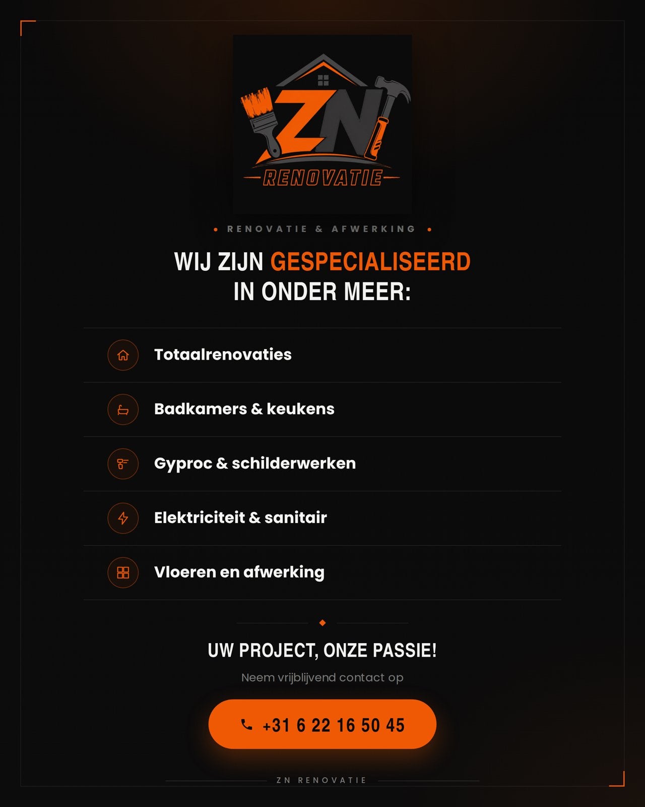 Schilder gezocht? Tijd voor een renovatie? = ZN Renovatie, Enlèvement, Neuf