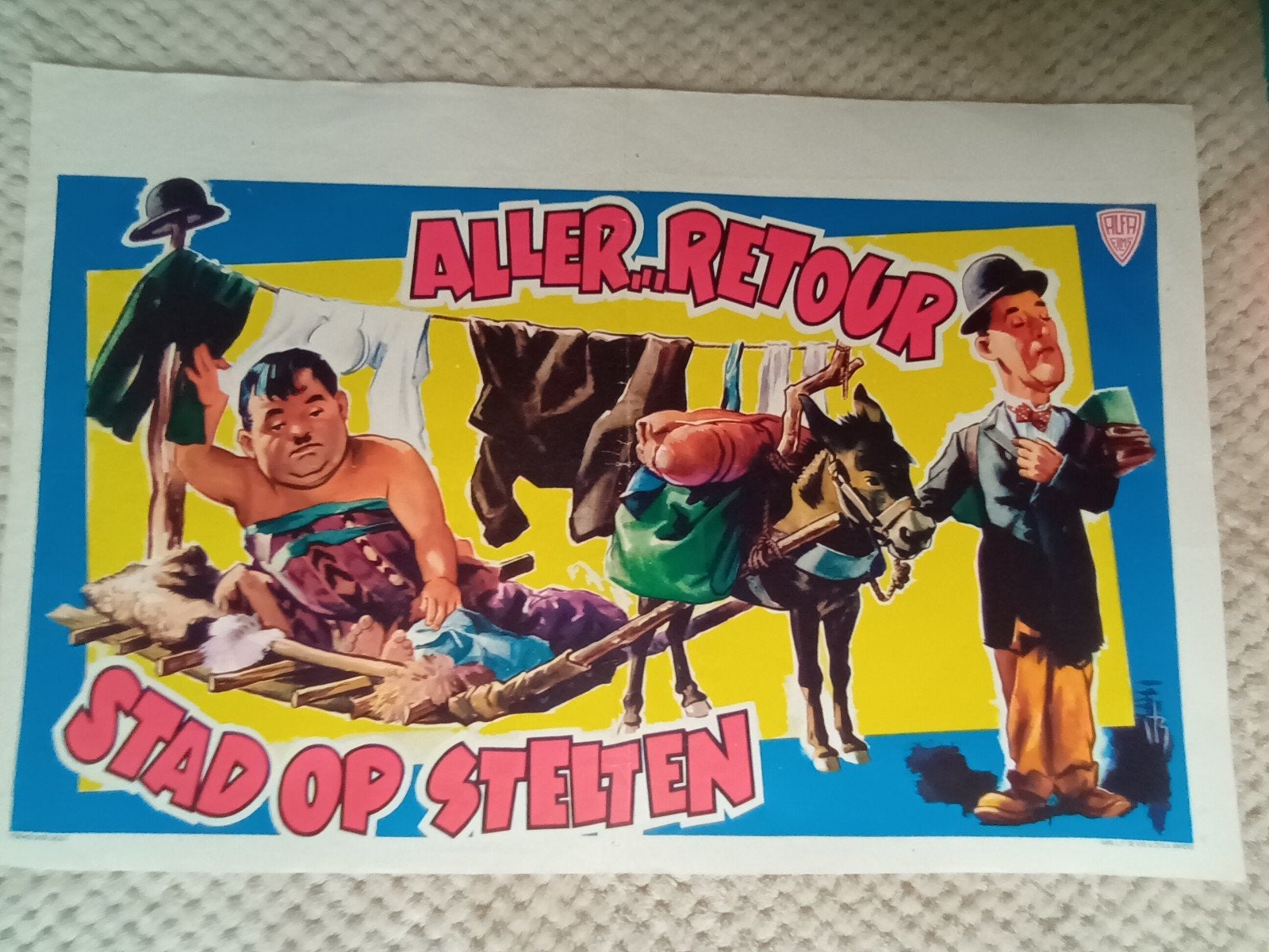 filmposter stad op stelten, Gebruikt, Rechthoekig Liggend, Ophalen of Verzenden, A1 t/m A3