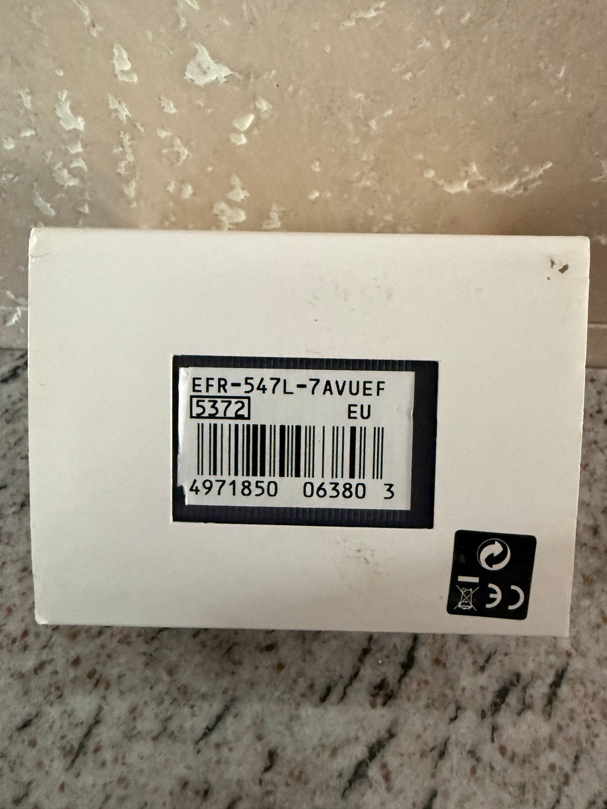 Casio Edifice, Casio, Leer, Staal, Nieuw