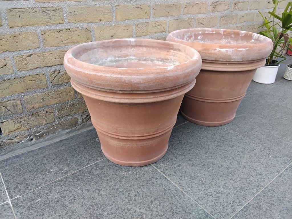 Galestro terracotta bloempot, Ophalen, Gebruikt, 40 cm of meer, Rond