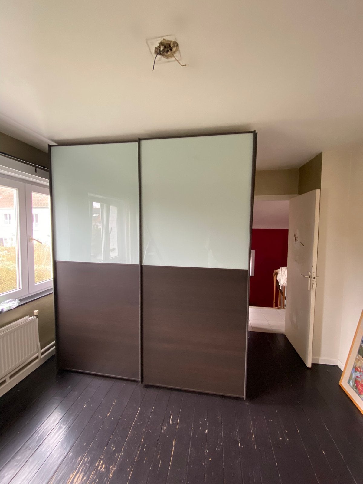 Garde-robe RENO - brun foncé, Enlèvement, Comme neuf