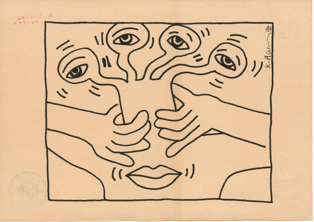 Keith Haring Artwork, Antiquités & Art, Art | Peinture | Moderne, Envoi, Signé, Impression
