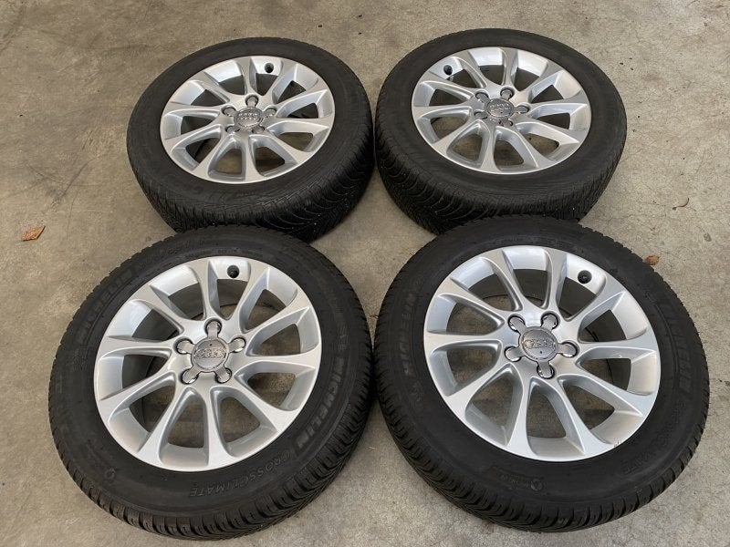 16 inch originele velgen + vierseizoenenbanden Audi A3 8V060, Auto-onderdelen, Gebruikt, -, Banden en Velgen, All Season