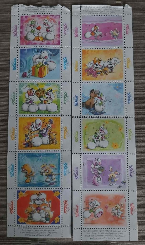 Diddl postzegels, Ophalen of Verzenden, Diddl, Nieuw, Papier, Kaart of Schrift