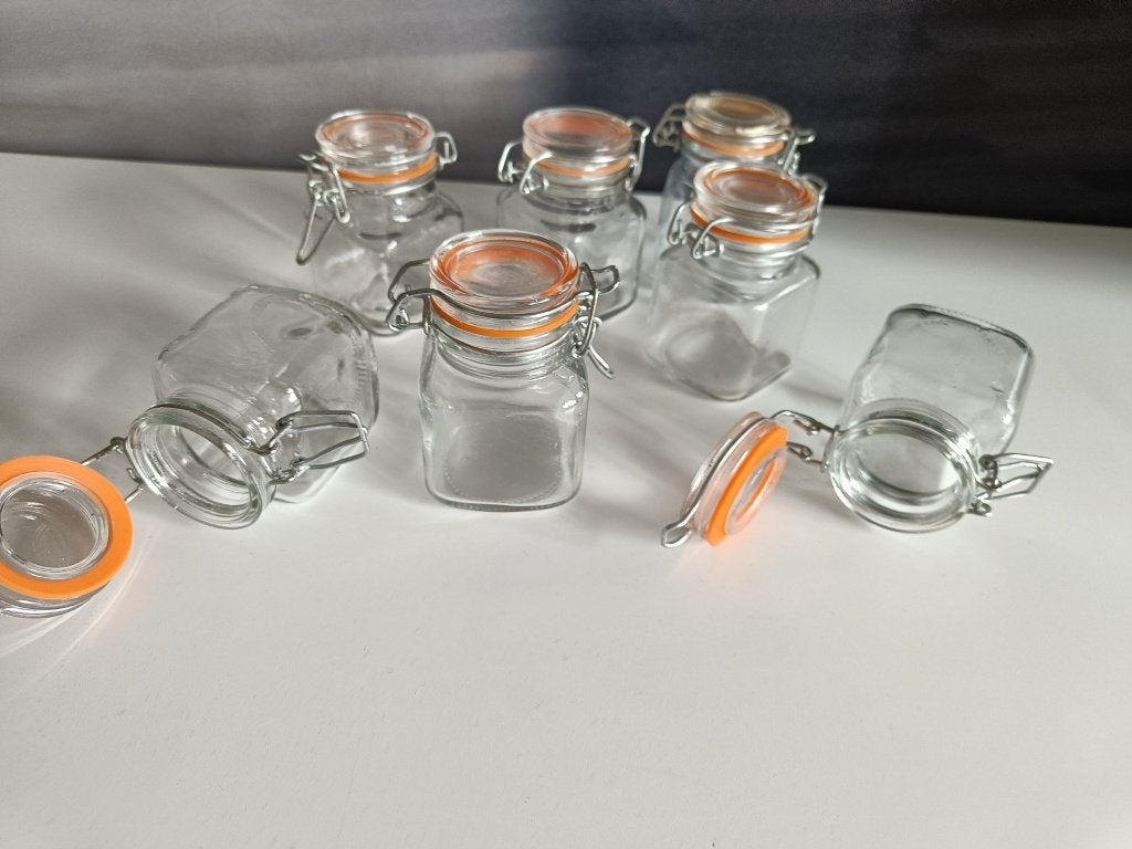 22 kleine weck potjes, Huis en Inrichting, Overige typen, Ophalen, Zo goed als nieuw, Glas