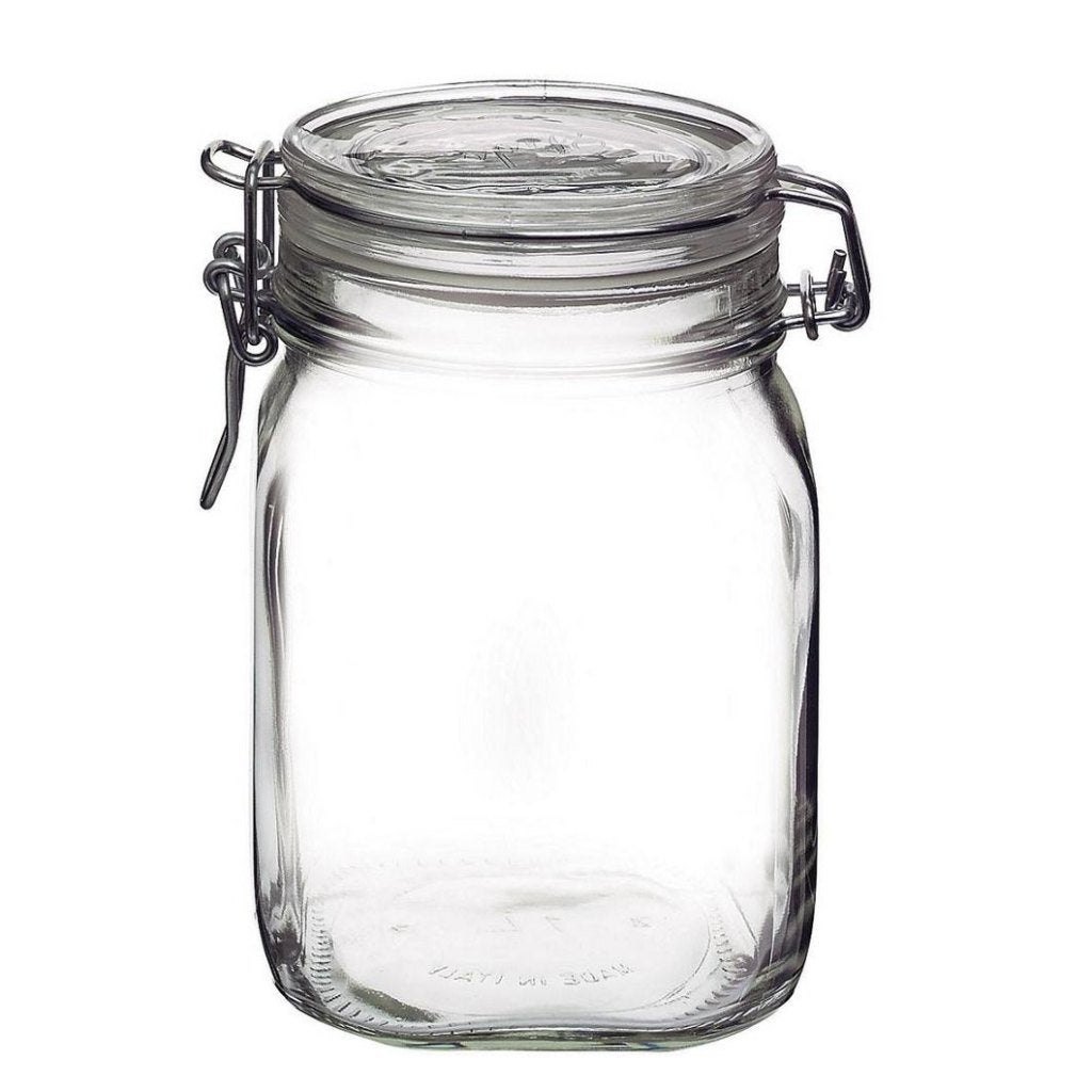 Klempot vierkant 0,75ltr - 6 stuks, Maison & Meubles, Cuisine | Casseroles & Poêles, Enlèvement ou Envoi, Neuf, Verre, Casserole, Bidon ou Boîte