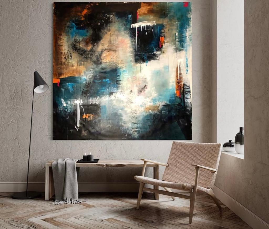 Toile d artiste de 2m sur 2m, Enlèvement