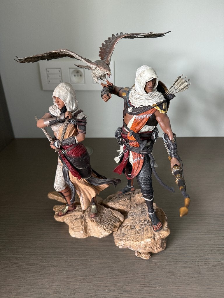 Assassin's Creed Origins: Aya en Bayek figurines, Ophalen of Verzenden, Zo goed als nieuw, Fantasy