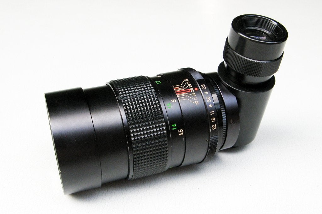 Vivitar 135mm met M42 scope adapter en handgreep., Verzamelen, Ophalen of Verzenden, 1960 tot 1980, Lens of Lenzen