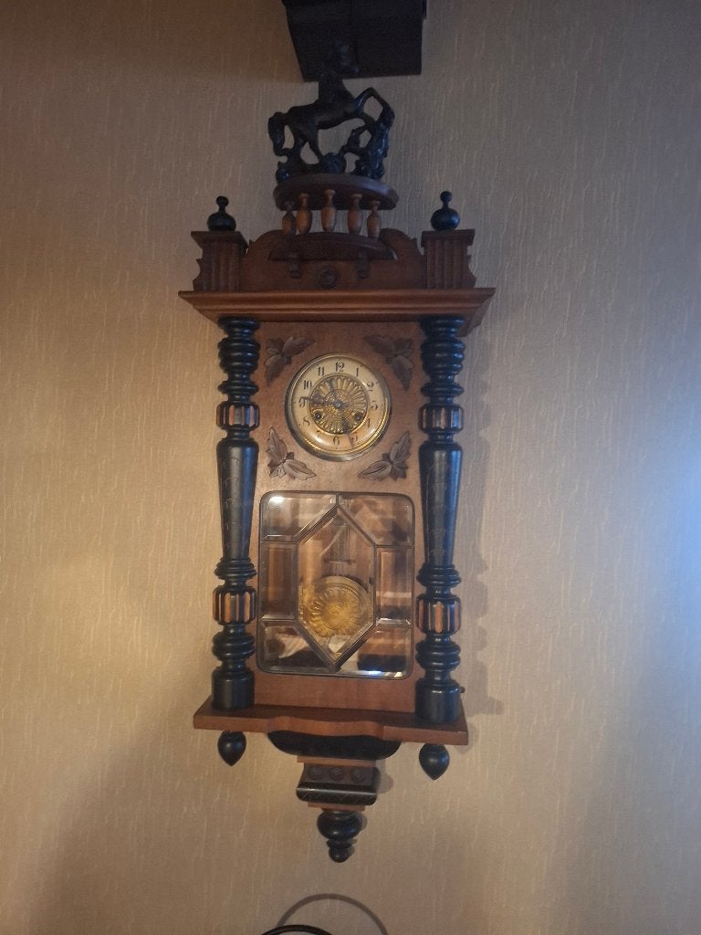 Oude antieke paardjesklok (regulateur), Antiek en Kunst, Ophalen