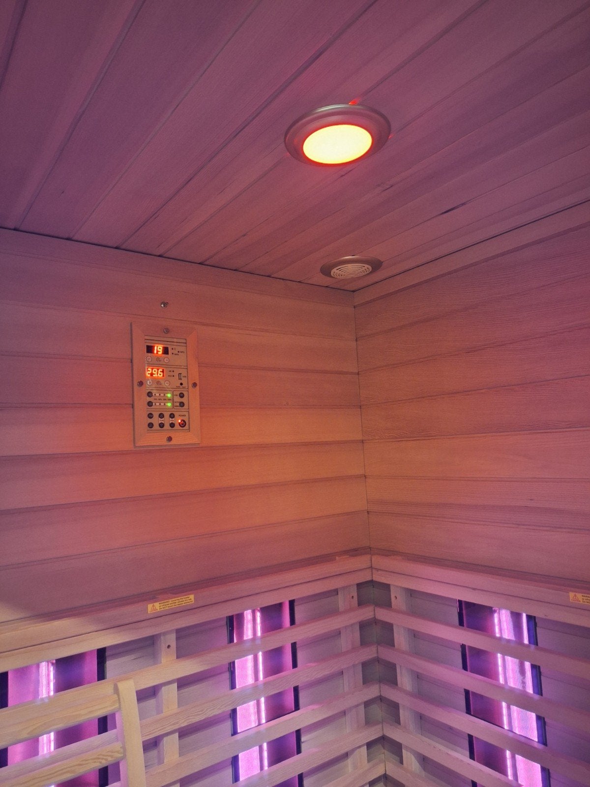 Infrarood hoeksauna 2-3 personen, Ophalen, Nieuw, Infrarood, Complete sauna