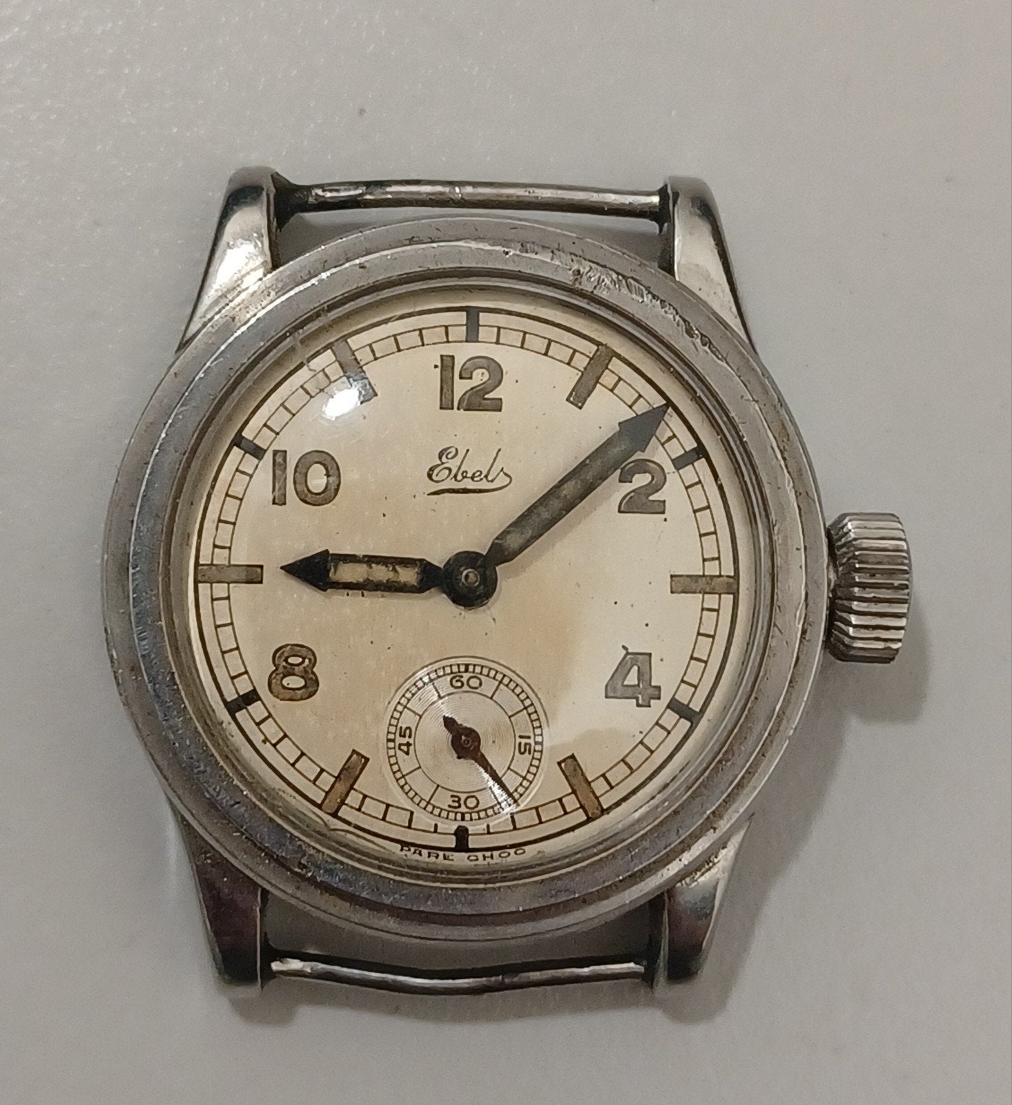 Ebel horloge uit de jaren 30 tot 40, Handtassen en Accessoires, Horloges | Antiek, Staal, Ophalen