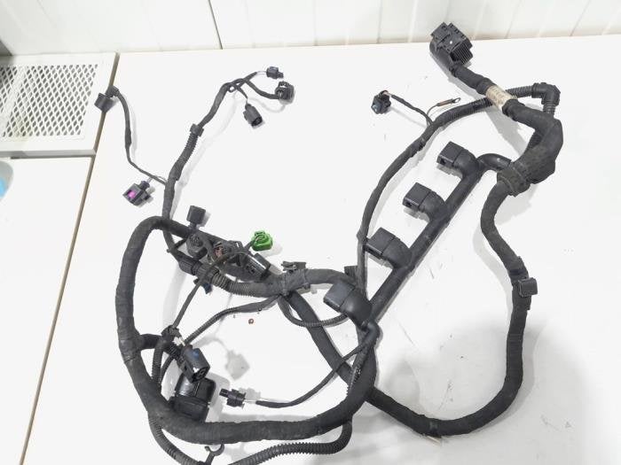 Faisceau de câbles compartiment moteur d'un Audi Q3, -, 3 mois de garantie, Audi, Utilisé