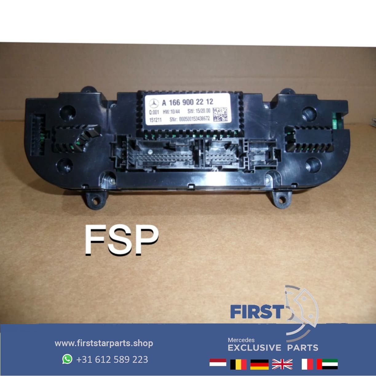 Digitale climate control kachel schakelaar airco W204 W212 W, Gebruikt, -, Ophalen of Verzenden, -
