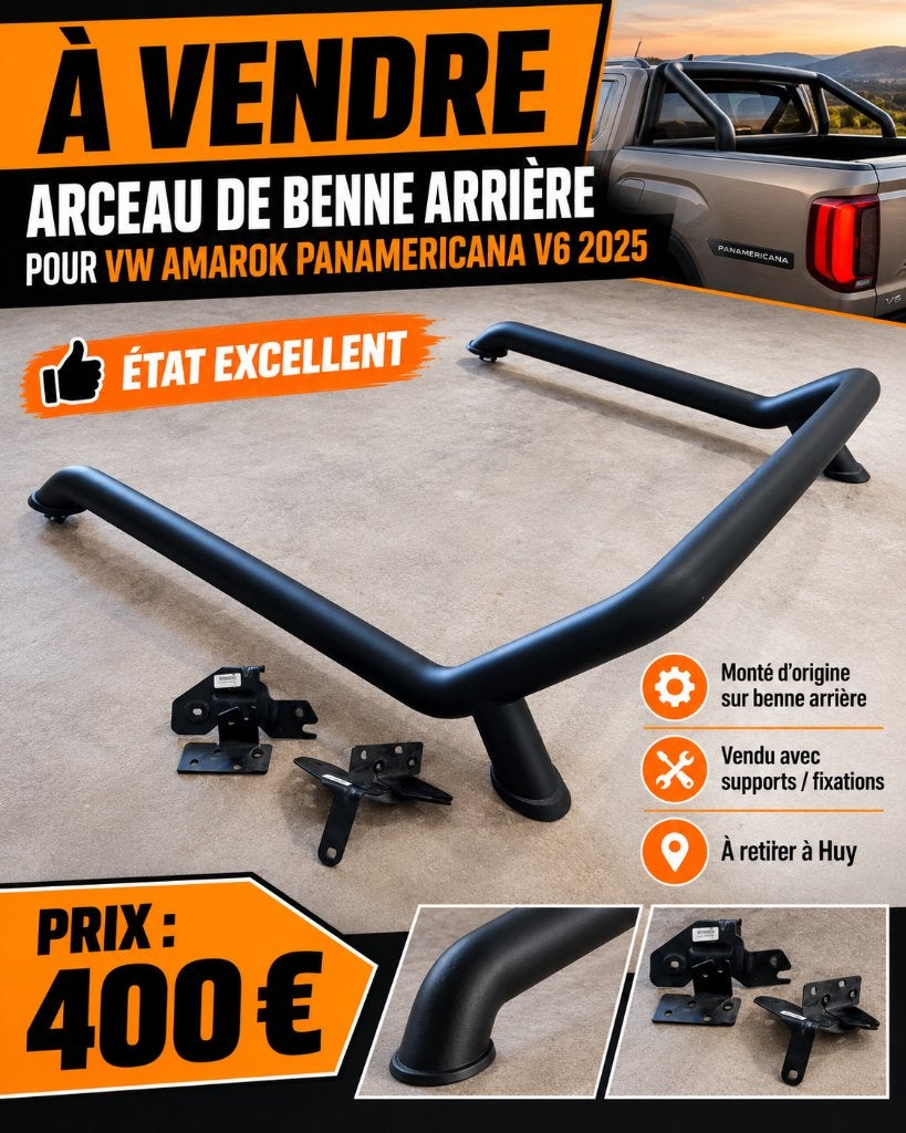 ARCEAU DE BENNE ARRIÈRE VW AMAROK PANAMERICANA 2025, Enlèvement, Neuf, Arrière, Volkswagen