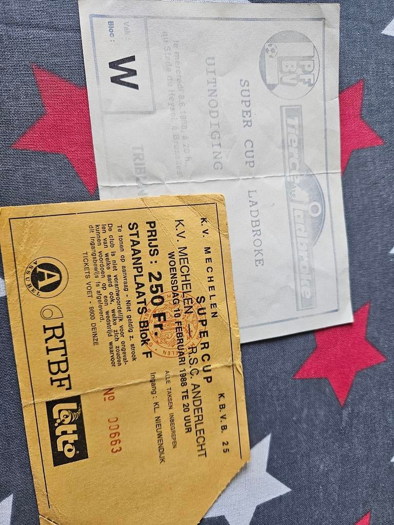 Supercup KV Mechelen Anderlecht 1988, Verzenden