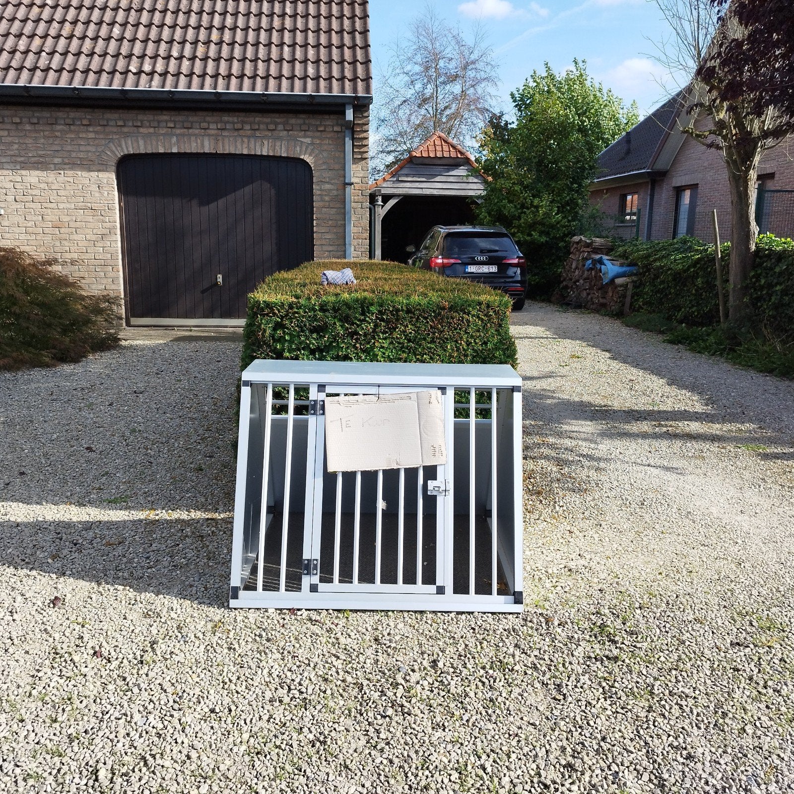 Reisbench auto voor grote hond, Ophalen