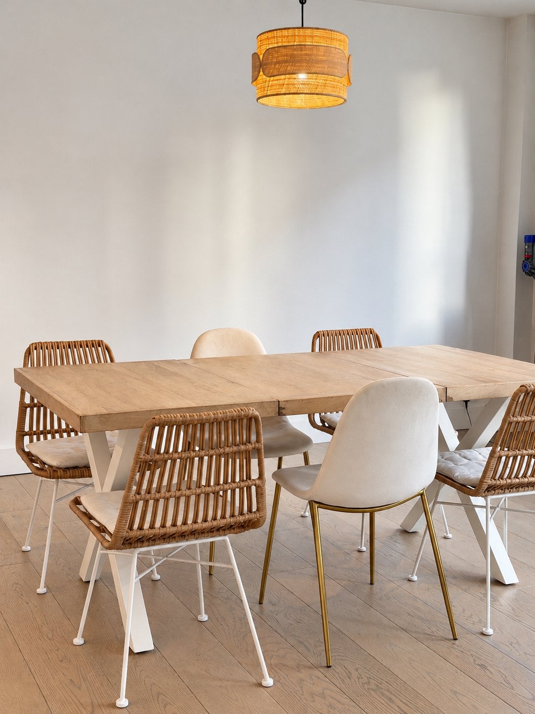 Eettafel met stoelen Westwing, Enlèvement, Comme neuf