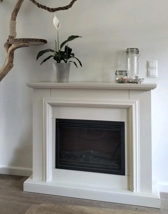 Mooie decoratieve elektrische haard, Maison & Meubles, Poêles, Utilisé, Autoportant, Chauffage de façade, Électrique, Enlèvement