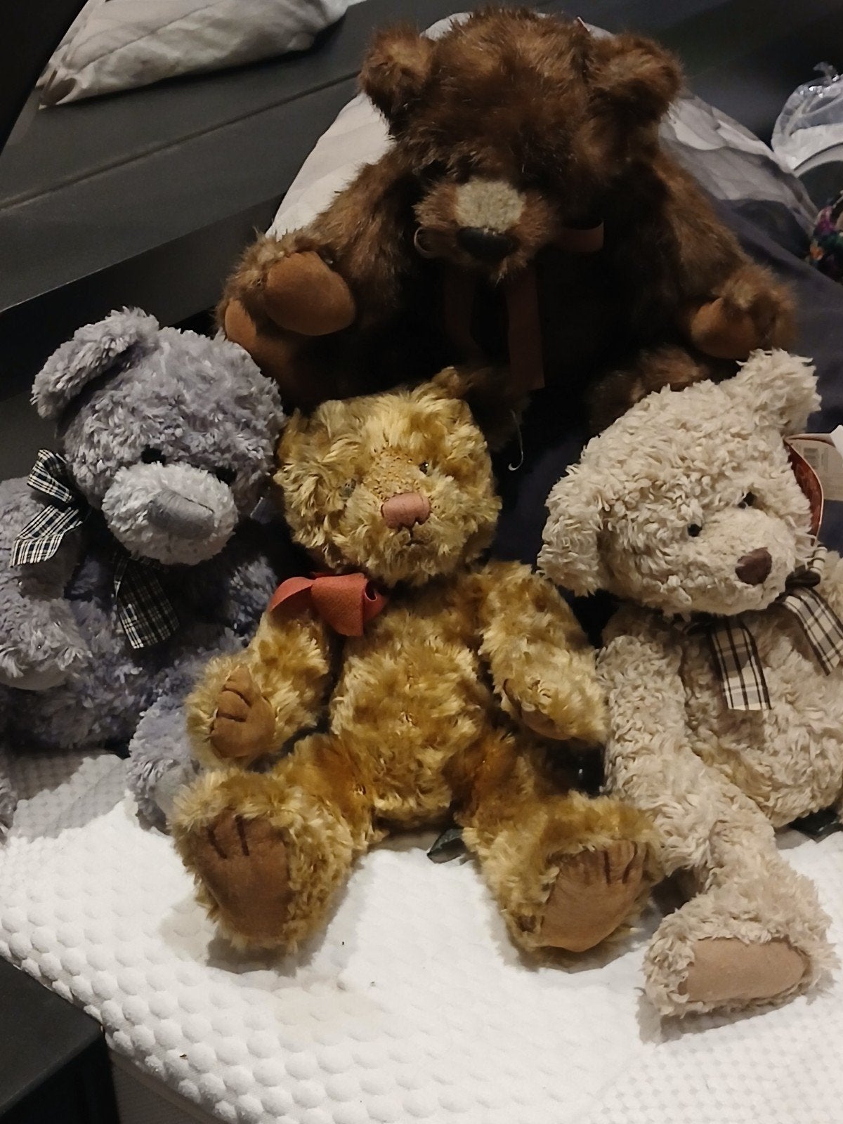 Prachtige collectie 4 vintage Russ Berrie teddyberen – Limit, Enlèvement, Comme neuf, Autres types, Autres marques