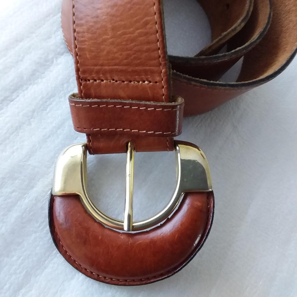 Zeer mooie riem van echt leer, 96 cm, Ophalen of Verzenden, Heupriem, Echt leder