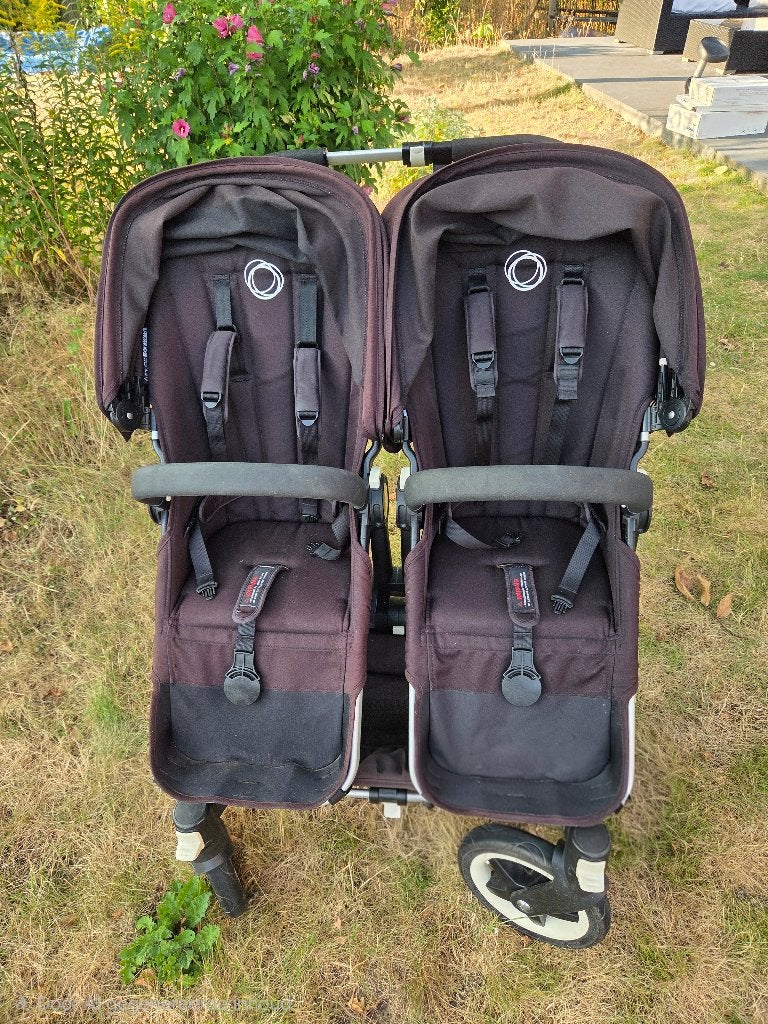 Bugaboo donkey duo compleet met meerijdplankje, Ophalen, Gebruikt, Overige merken, Zonnekap