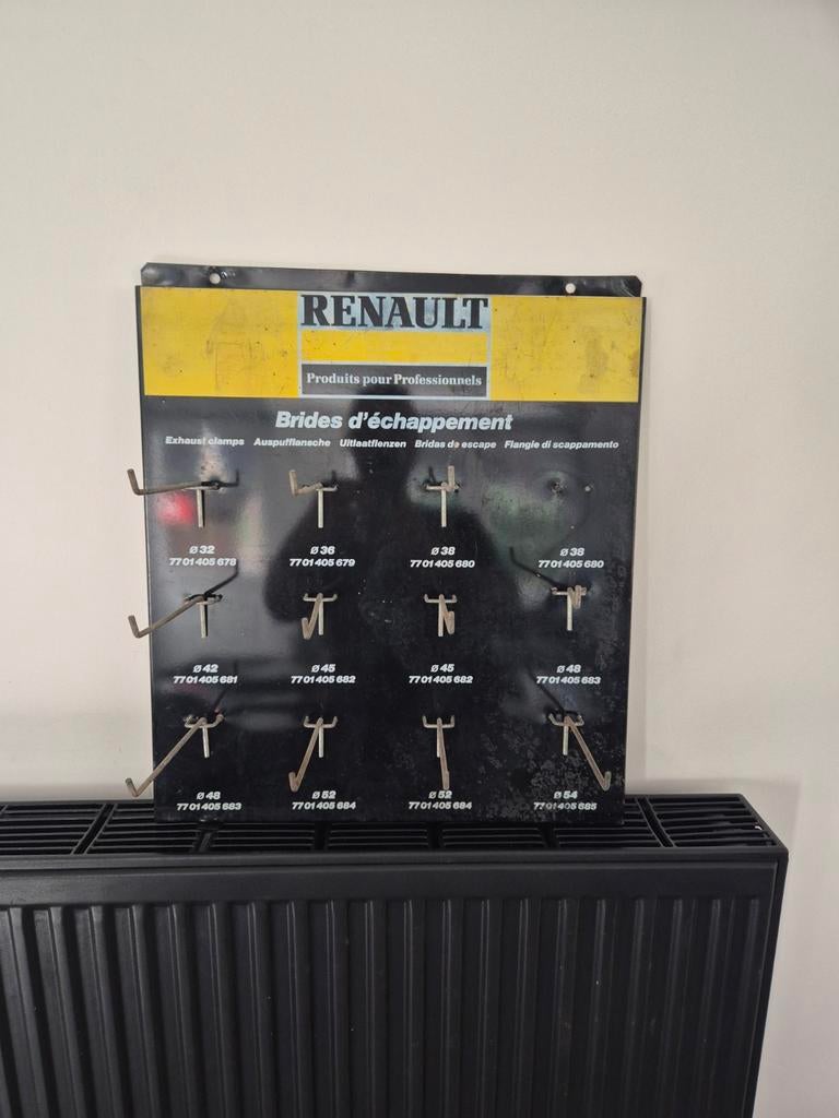 Tôle publicitaire émaillé Renault, Enlèvement ou Envoi