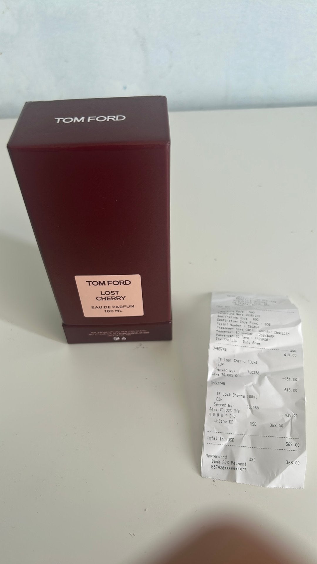 Tom Ford lost cherry, Handtassen en Accessoires, Uiterlijk | Parfum, Ophalen, Zo goed als nieuw