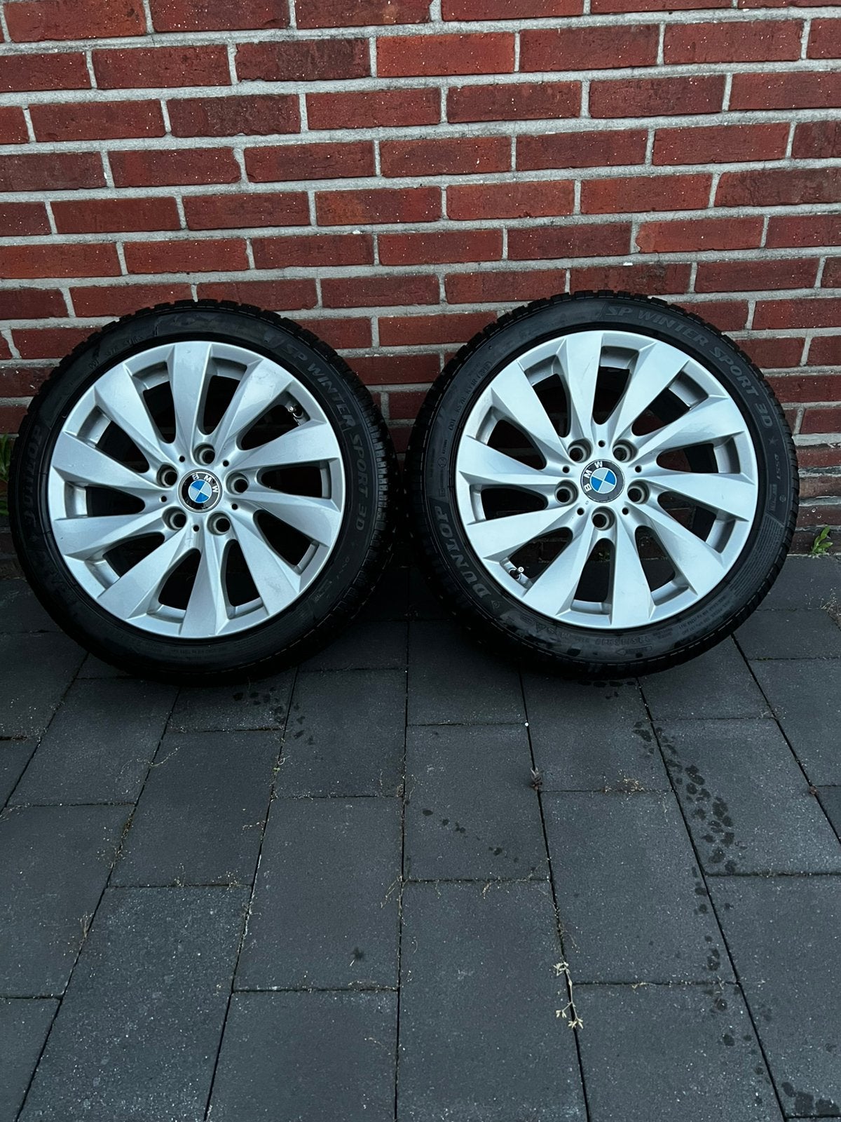 Originele bmw 3 serie velgen met winterbanden 5x120 17inch, Pneus hiver, Véhicule de tourisme, Enlèvement, Utilisé
