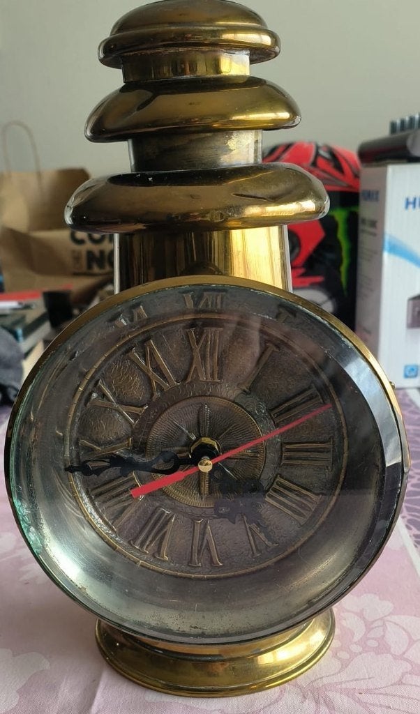Vintage tafelklok in maritieme stijl, Antiek en Kunst, Ophalen
