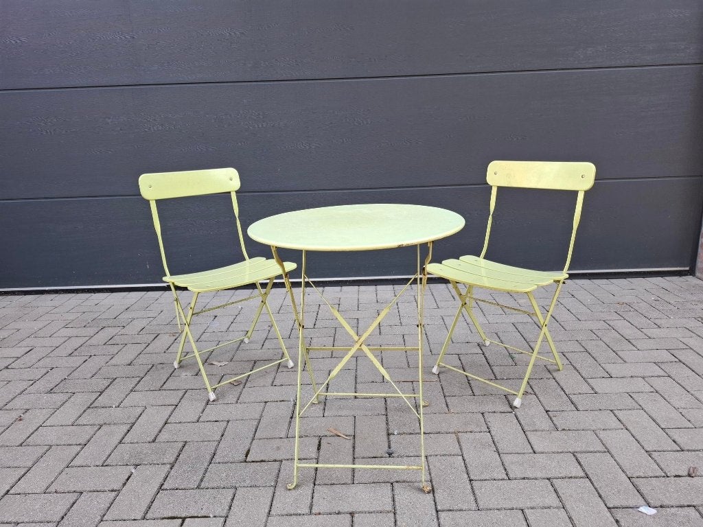 bistro set, Ophalen, Gebruikt, Tuinset