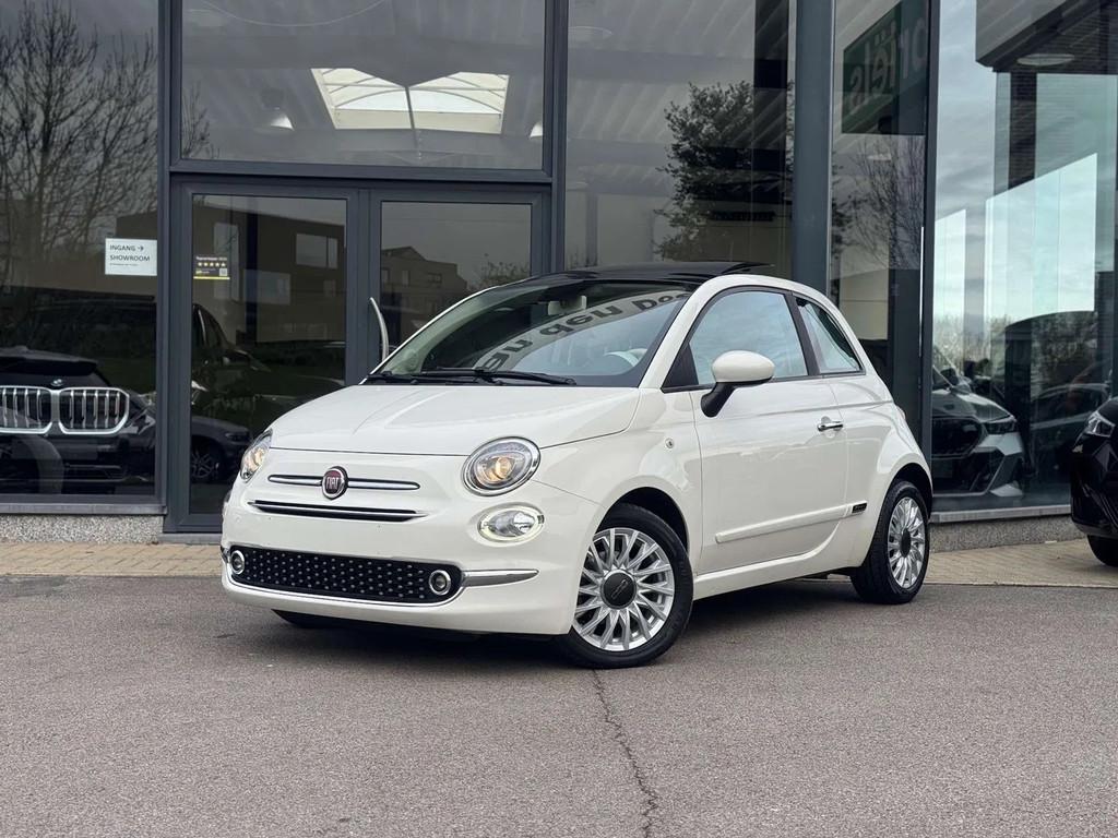 Fiat 500 / 3D / OPEN DAK / CARPLAY / NAVI / AC / PARK SENS, 4 zetels, Gebruikt, Wit, Bedrijf