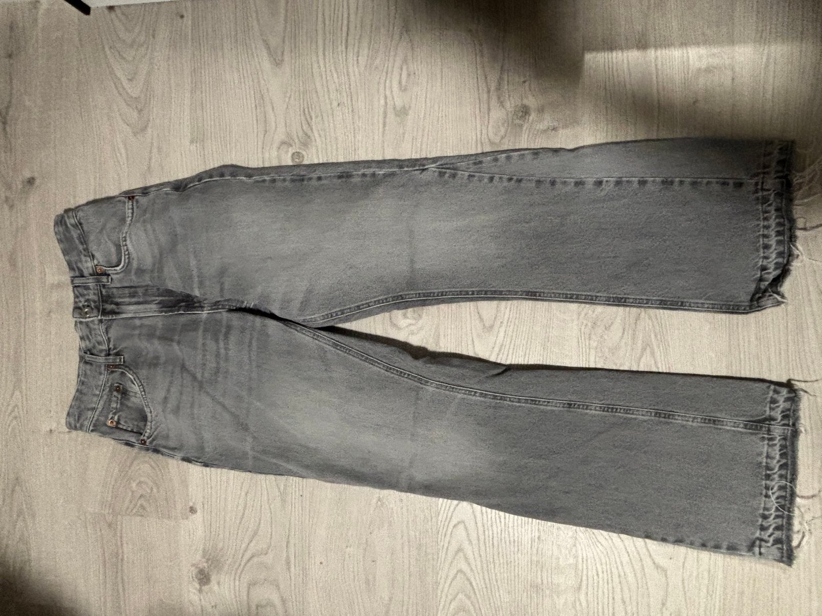 Zara flared jeans, Enlèvement, Porté, Gris, W27 (confection 34) ou plus petit