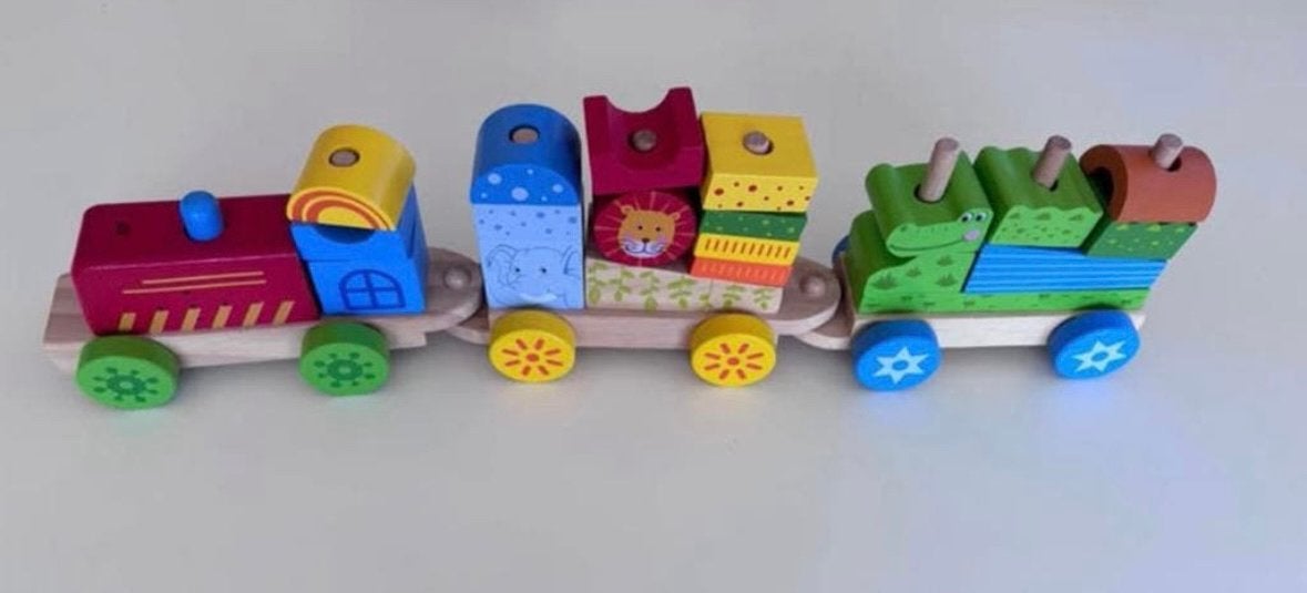 Joli train en bois avec son et lumiere, Enlèvement, Comme neuf