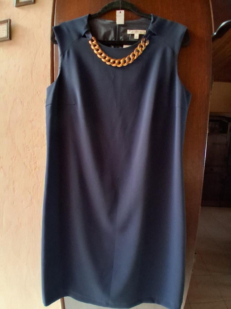 Kleed / Jurk, Gigue, Blauw, Maat 42/44 (L), Ophalen of Verzenden