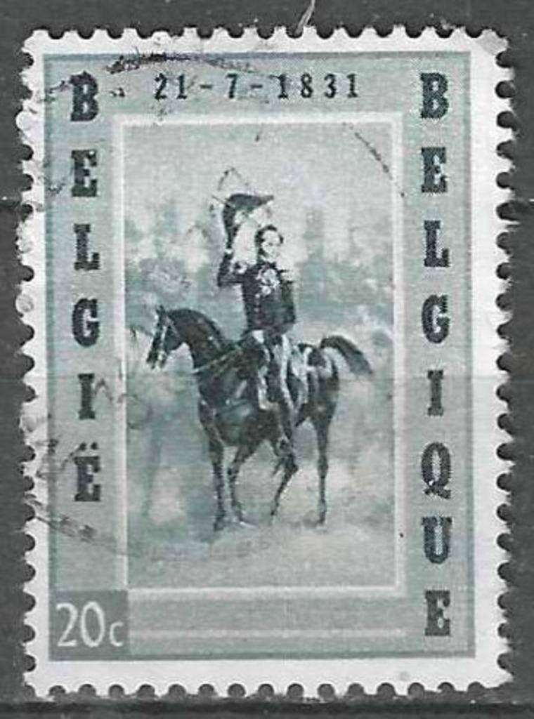 Belgique 1957 - Yvert/OBP 1020 - Journée du timbre (ST), Envoi, Affranchi, Oblitéré, Maison royale